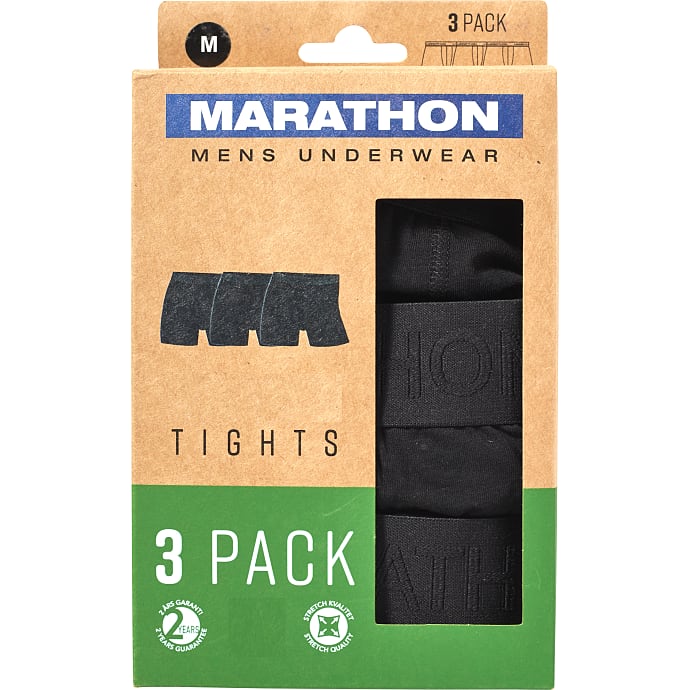 Marathon Herre 3-pak Tights str. 3XL