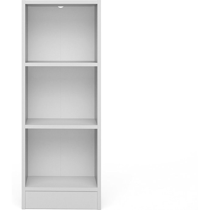 Basic reol med 2 hylder - hvid
