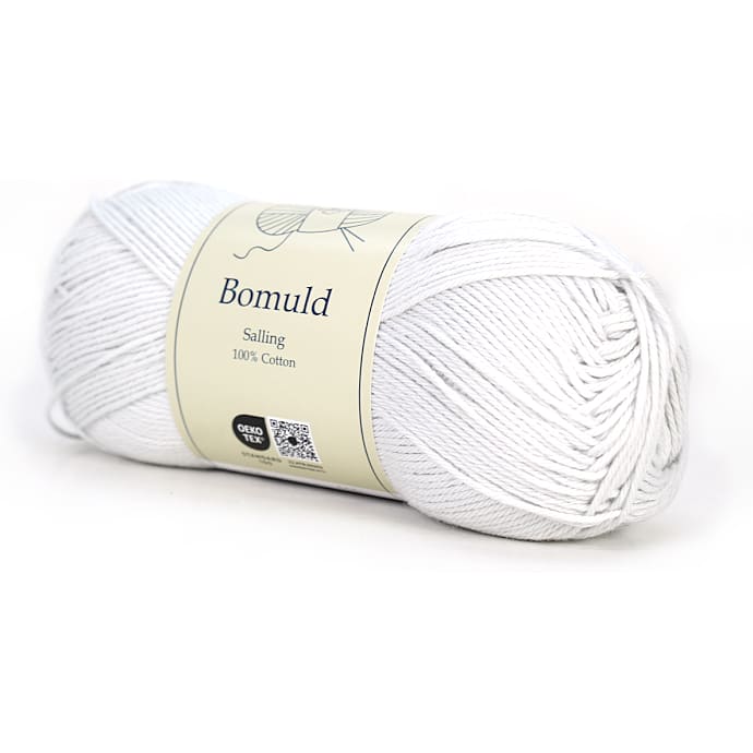 Salling bomuldsgarn - hvid 14173