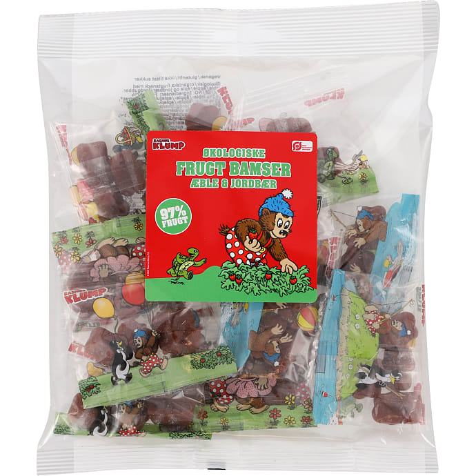 Frugtsnacks m. æble og jordbær øko