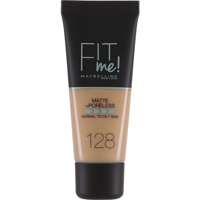 Matte + Poreless foundation 128 Warm Nude normalt til olieret hud