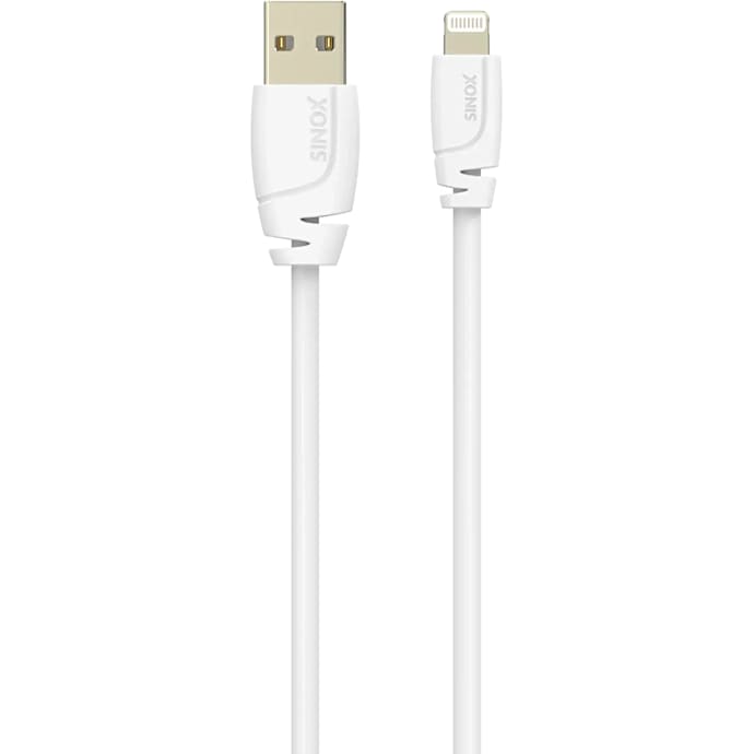 Sinox Pro USB-A til lightning kabel - hvid