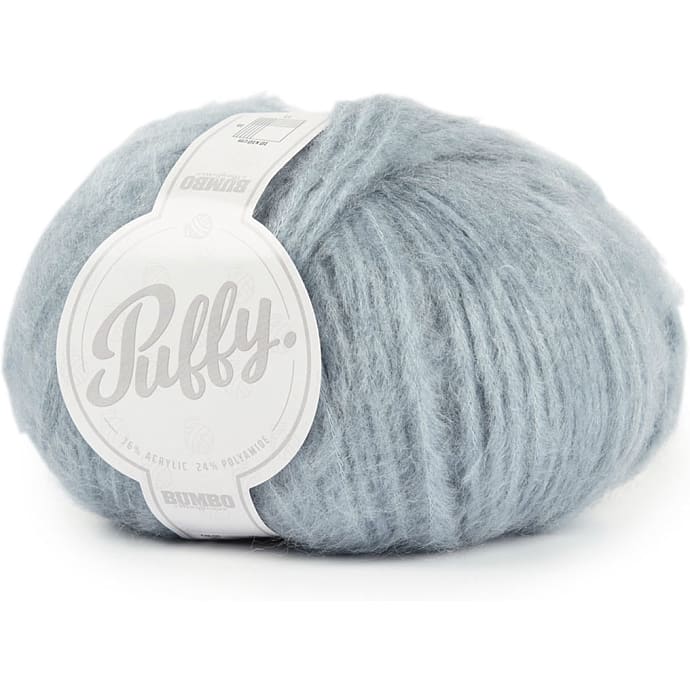 BUMBO Puffy Akrylblanding - Blågrå 005