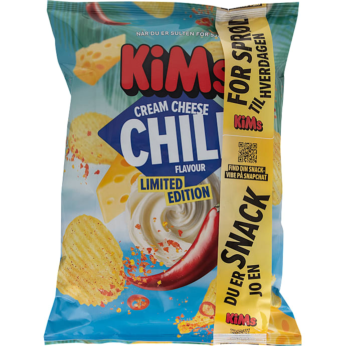 Chips m. flødeost- og chilismag – produktbillede