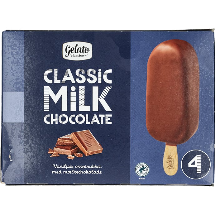 Gelato Classico Mælkeis Chokoladeovertræk