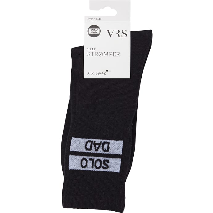 VRS Unisex Tennisstrømper str. 39/42 sort