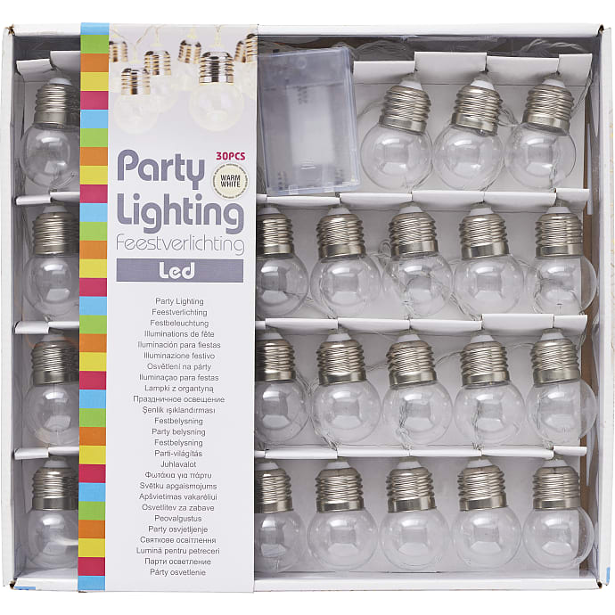 Lyskæde LED 30 Varm Hvid