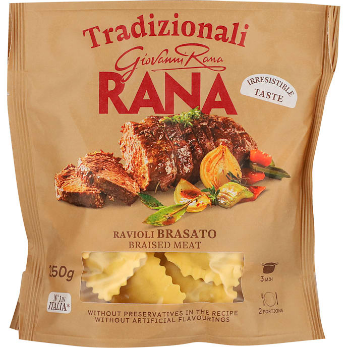 Ravioli m. gris og okse