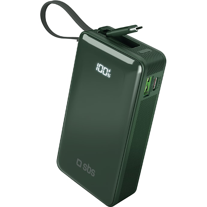SBS PowerBank 10.000 mAh Grøn