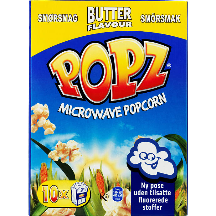 Popz Popcorn m. smørsmag mikrobølgeovn