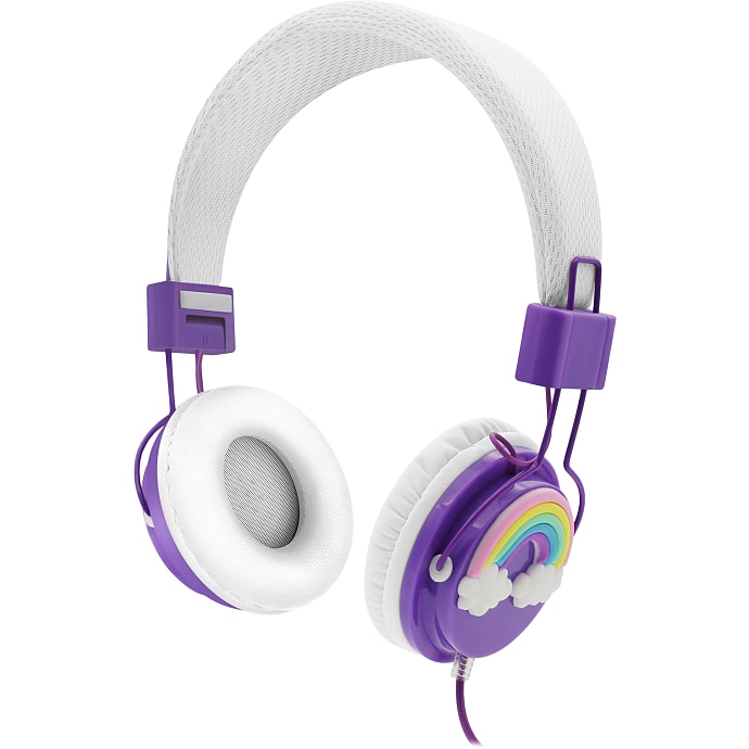 Kidio Rainbow høretelefoner - lilla