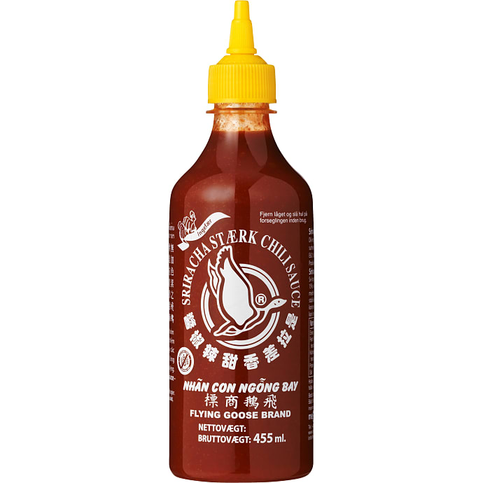 Sriracha chilisauce m. ingefær stærk