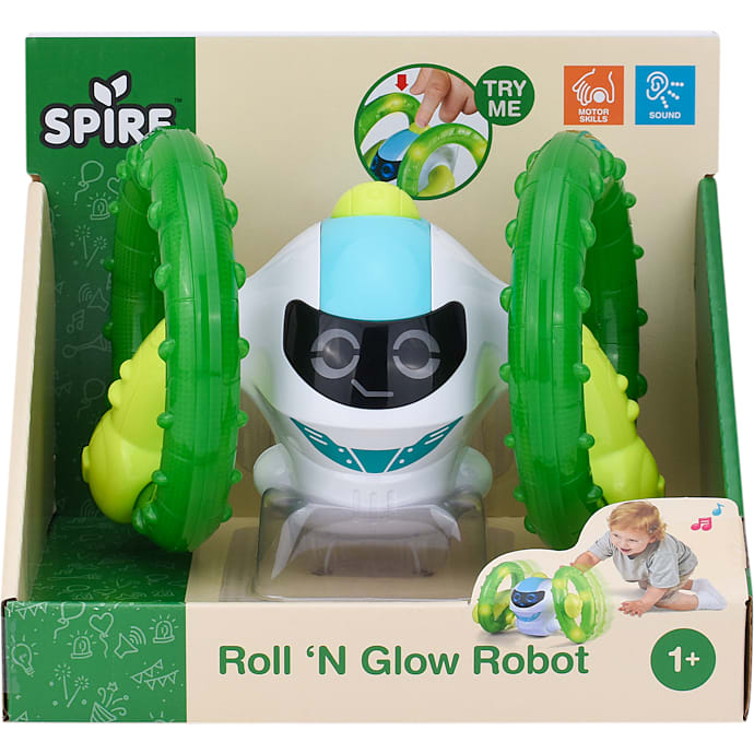 Spire Roll 'N Glow robot