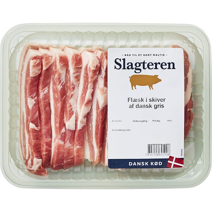 Slagteren Flæsk i Skiver 400 g