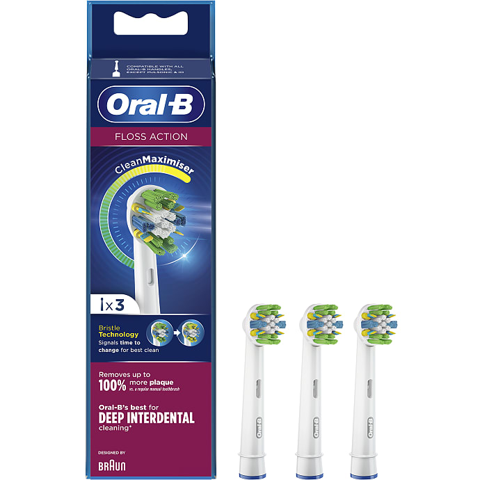 Oral-B FlossAction tandbørstehoveder 3 stk