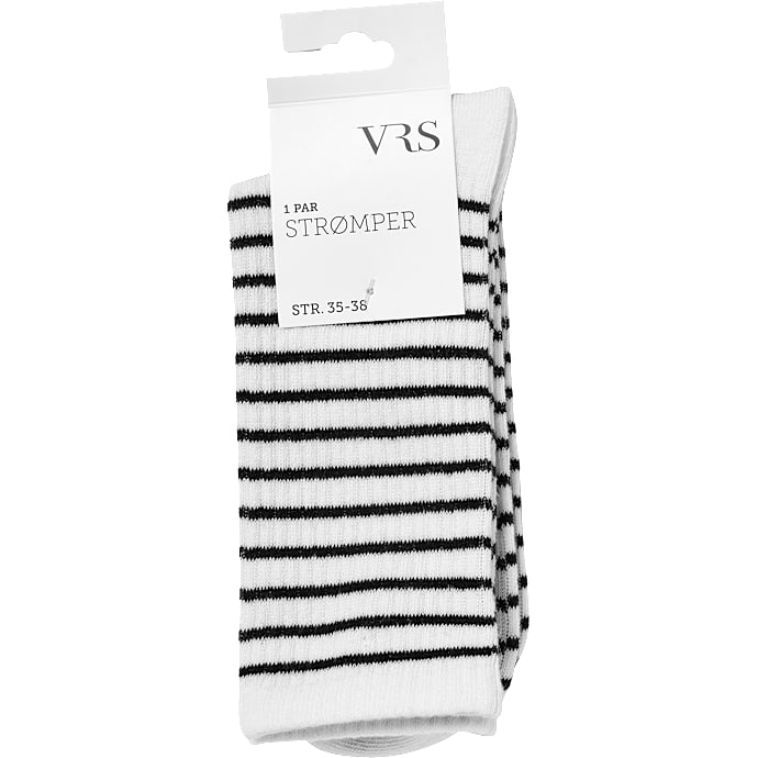 VRS dame tennisstrømper str. 39/42 - hvid
