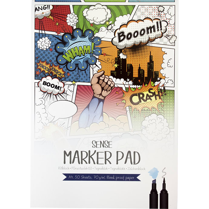 Sense Markerblok A4 50 blade
