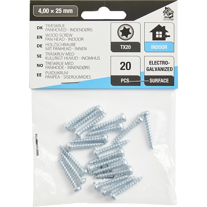 HomeFixer Panhovedet Skrue 5x30 mm
