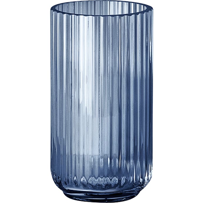 Lyngby Vase 20 cm blå