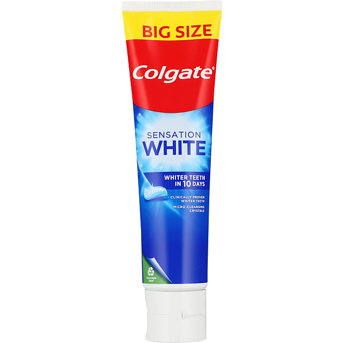 Tandpasta m. whitening effekt