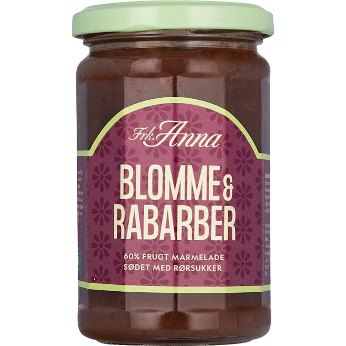 Blomme- og rabarbermarmelade