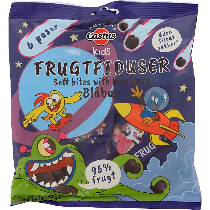 Castus Frugtsnacks m. blåbær 72 g