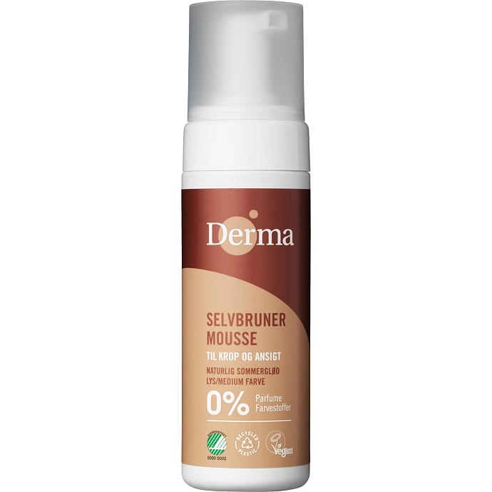 Derma Selvbruner Mousse Lys/Medium