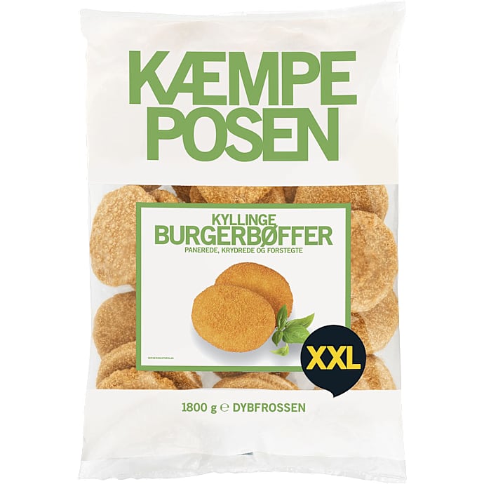 Kæmpeposen Panerede kyllingebøffer