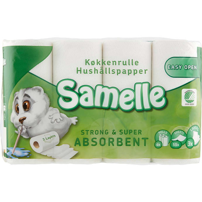 Samelle Køkkenrulle 3-lags 533 g