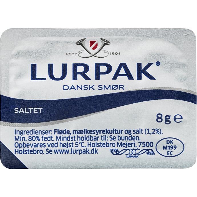 Saltet smør i bæger