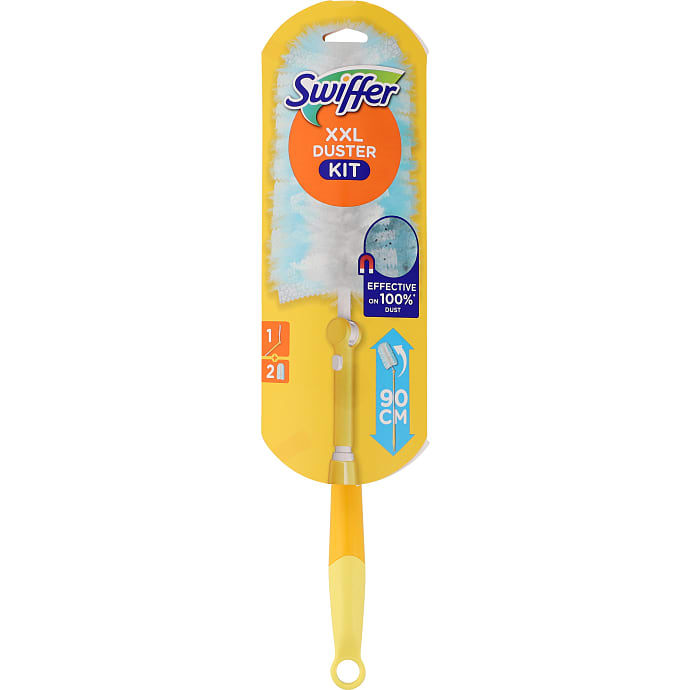 Støvekost m. justérbart håndtag m. refill