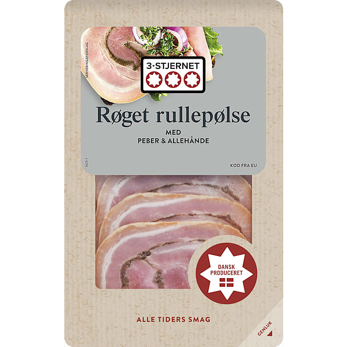 3-Stjernet Røget rullepølse i skiver