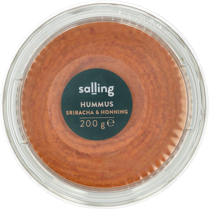 Hummus m. siracha og honning – produktbillede