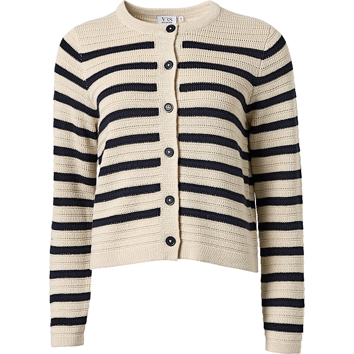 VRS Dame Cardigan Beige/Navy