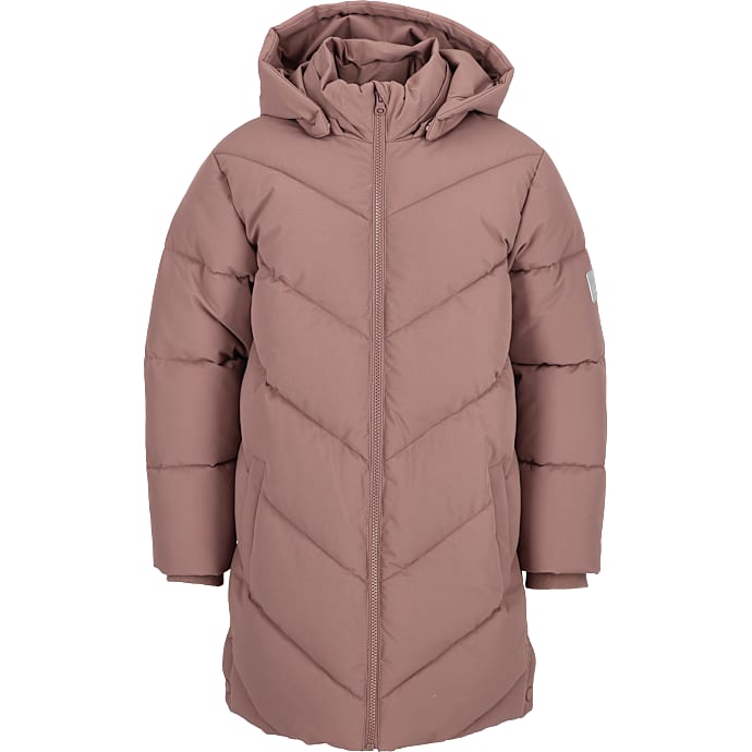 VRS børne lang vinterjakke str. 104 - rosa – produktbillede