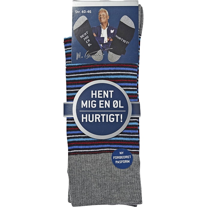 Mads Christensen herre strømper str. 40/46 - stribet