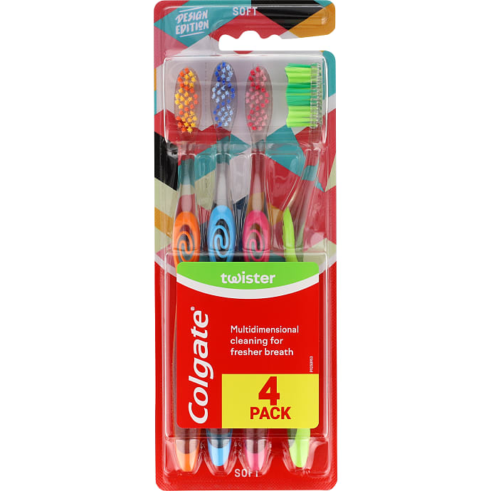 Colgate Tandbørster Blød 4-pak