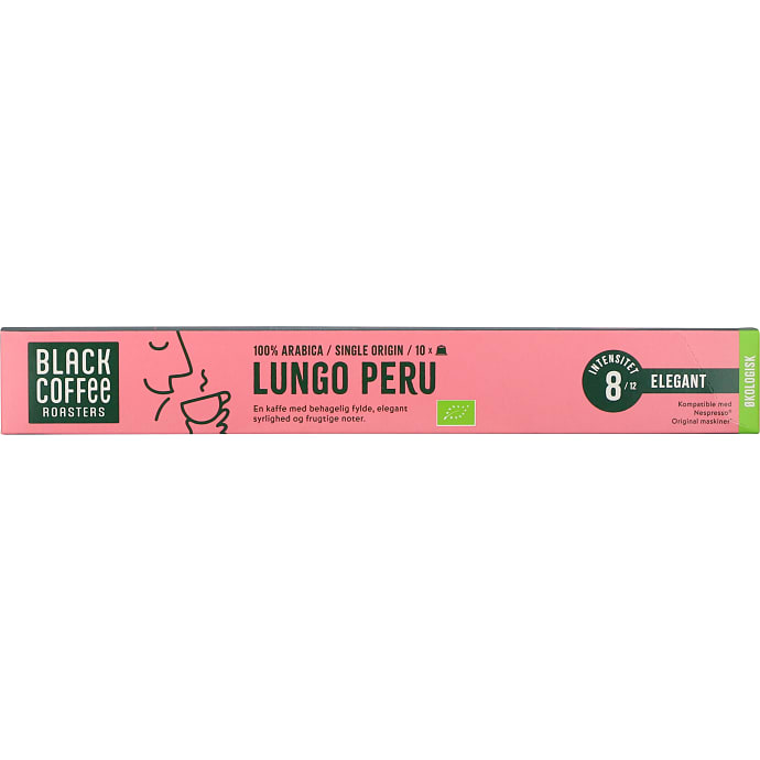 Lungo Peru kaffekapsler øko