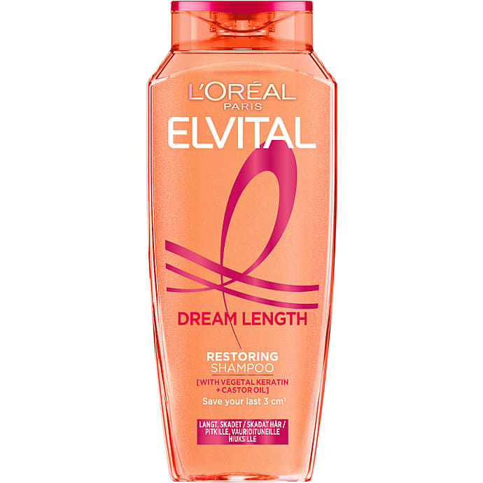 Restoring shampoo m. keratin og castorolie langt skadet hår