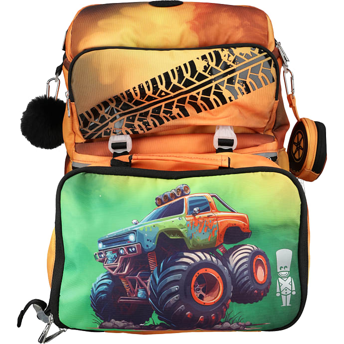 Danpen skoletaske - Monstertruck