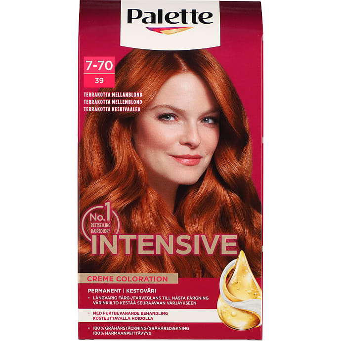Intensive Creme Coloration permanent hårfarve 7-70 39 Mellemblond