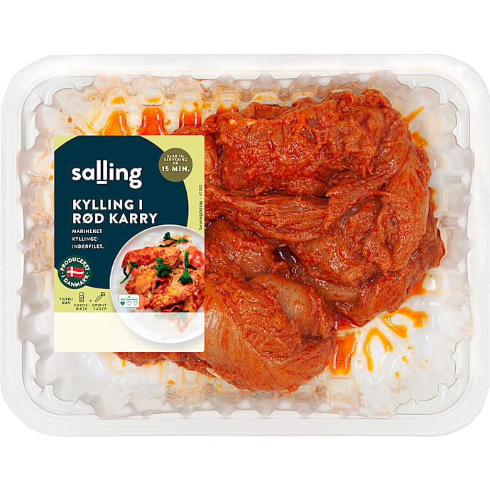 Salling Marineret kyllingeinderfilet rød karry 300 g