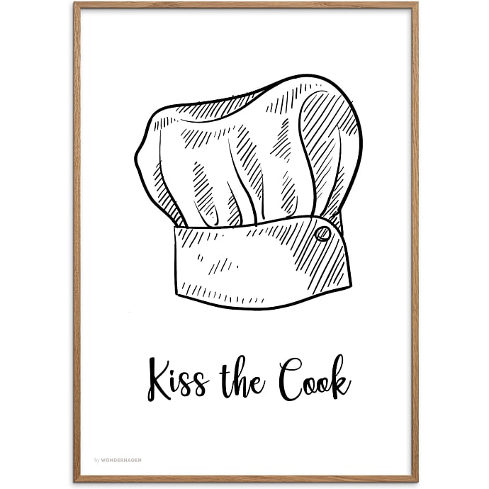 Citatplakat Kiss the cook 70x100