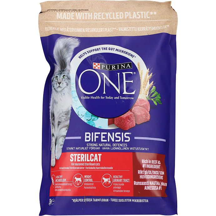 Tørfoder m. okse steriliserede katte