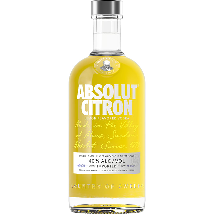 Absolut Vodka med citron 700 ml