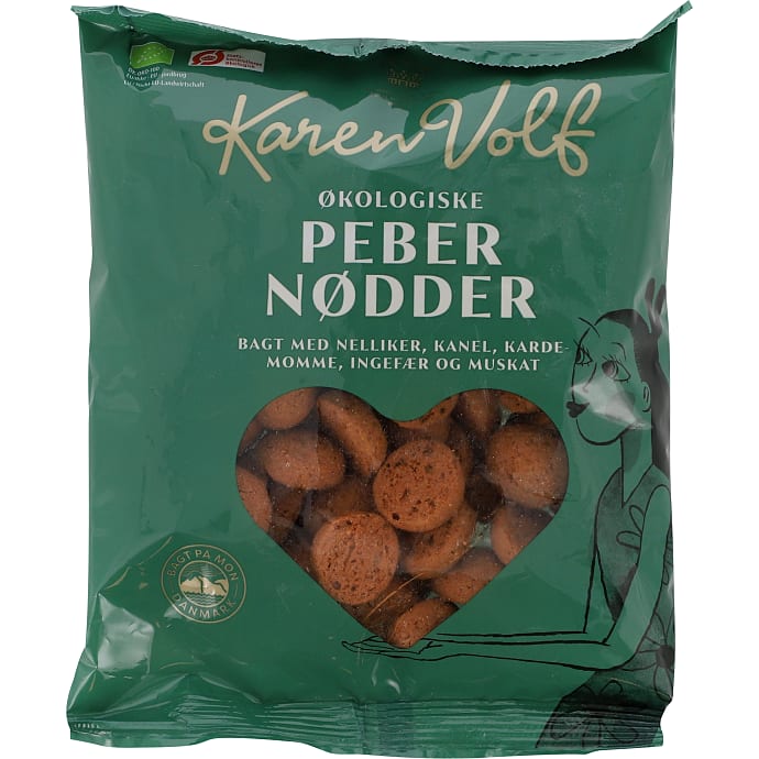 K.V. Pebernødder Øko 165 g
