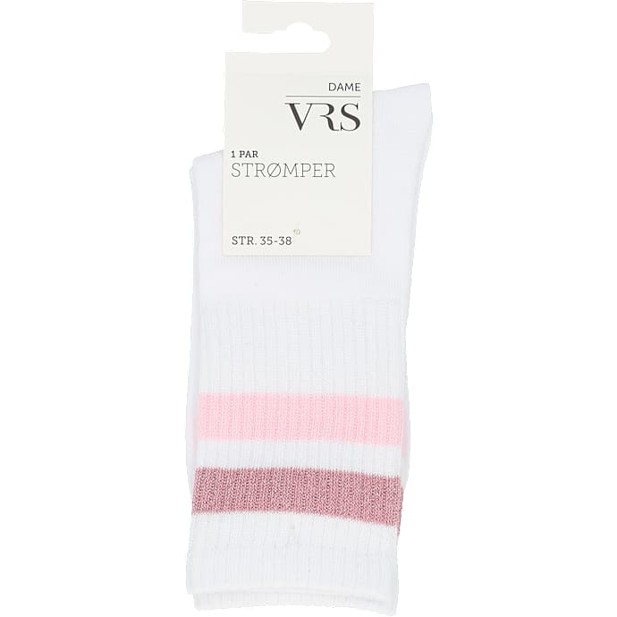 VRS dame tennisstrømper str. 35/38 - hvid
