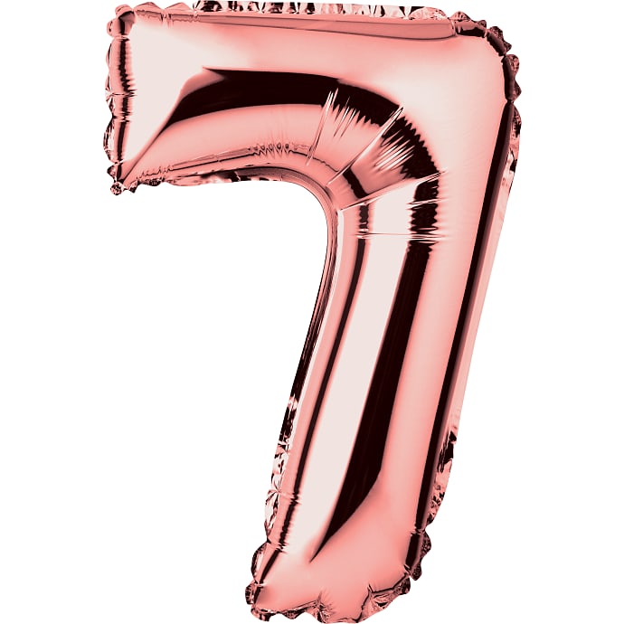 Salling Talfolieballon nr. 7 Rosegold