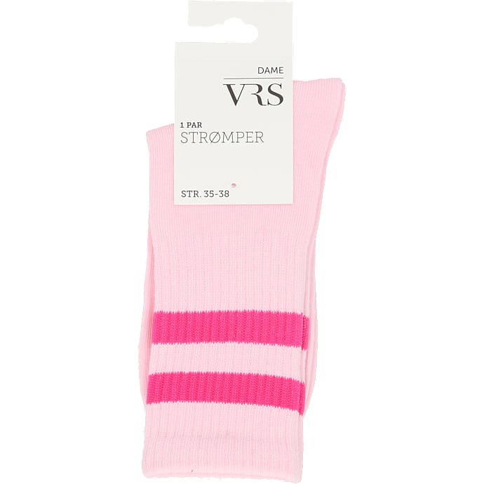 VRS dame tennisstrømper str. 35/38 - pink