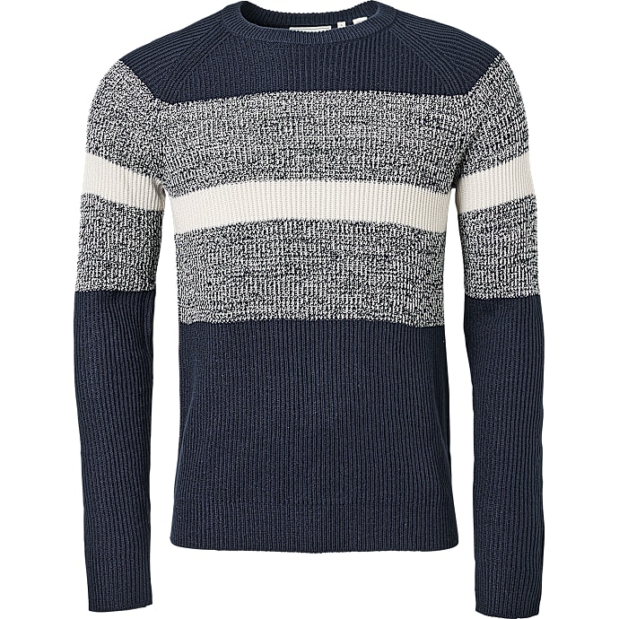 Produkt herre strik str. L - mørkeblå